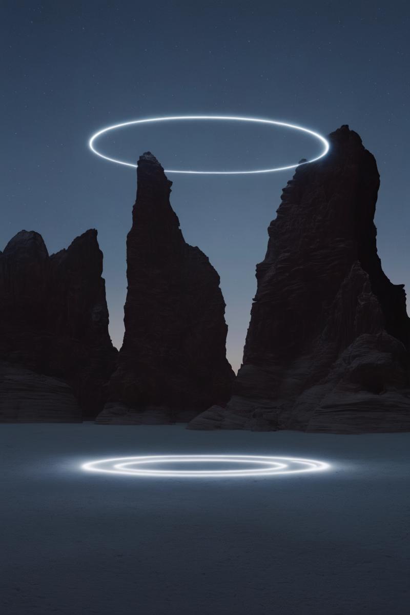 00240-3579558831-_lora_Photographer Reuben Wu Style_1_Photographer Reuben Wu Style - a group of rock formations with a light ring of light in the.png